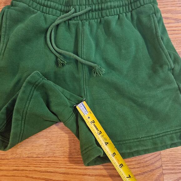 Aritzia TNA Cozy Fleece Green Shorts Size Small - Picture 7 of 7